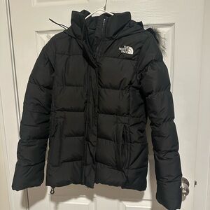The North Face Black Hooded Puffer Coat